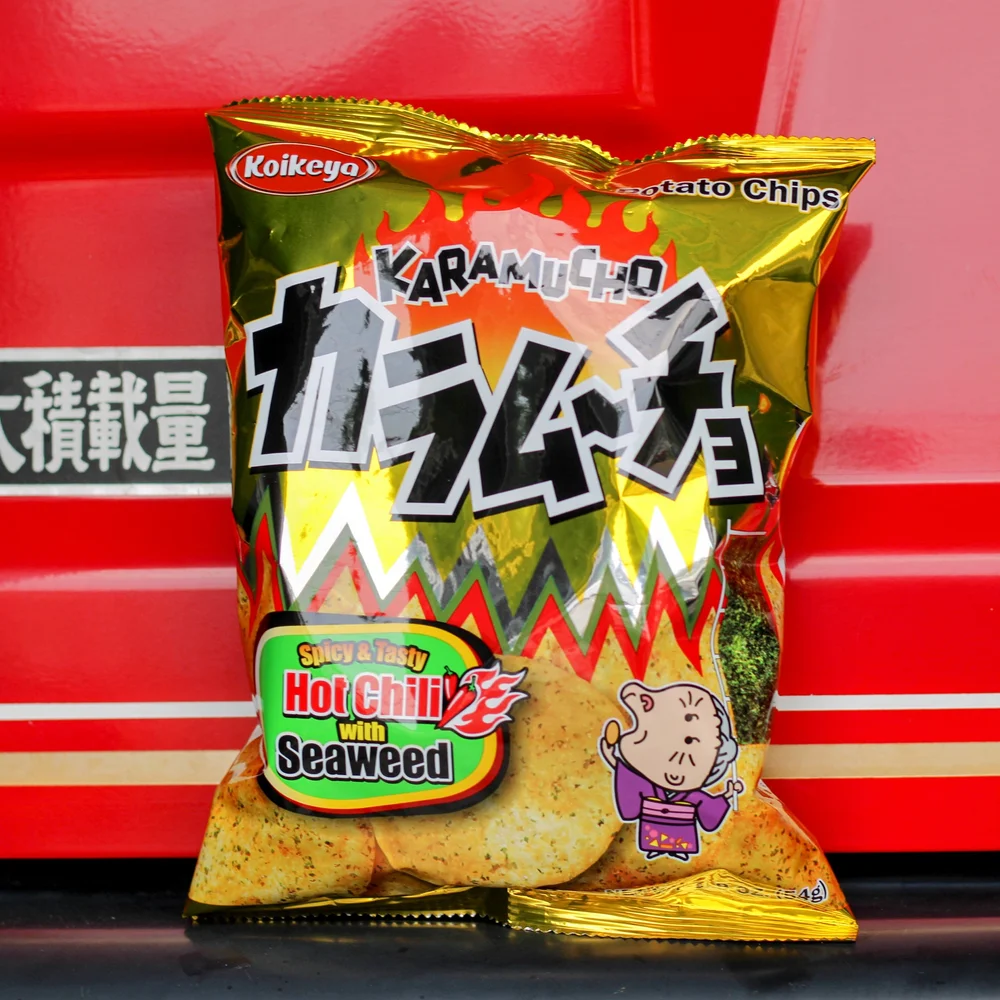 hot chili seaweed potato chips — IZUMI